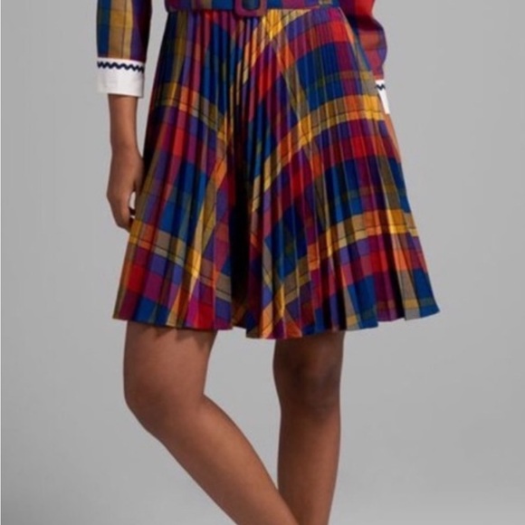Modcloth Multicolor Ric Rack Plaid Midi Dress - Picture 5 of 5